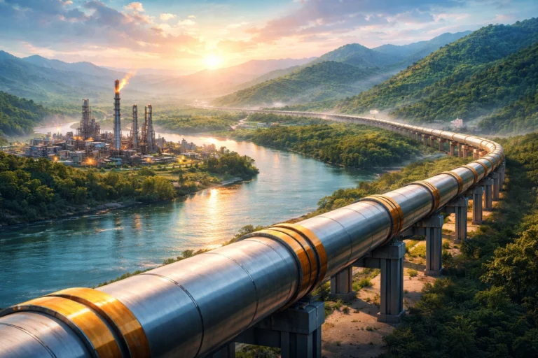 North East Gas Grid pipeline infrastructure connecting Assam to India’s national energy network