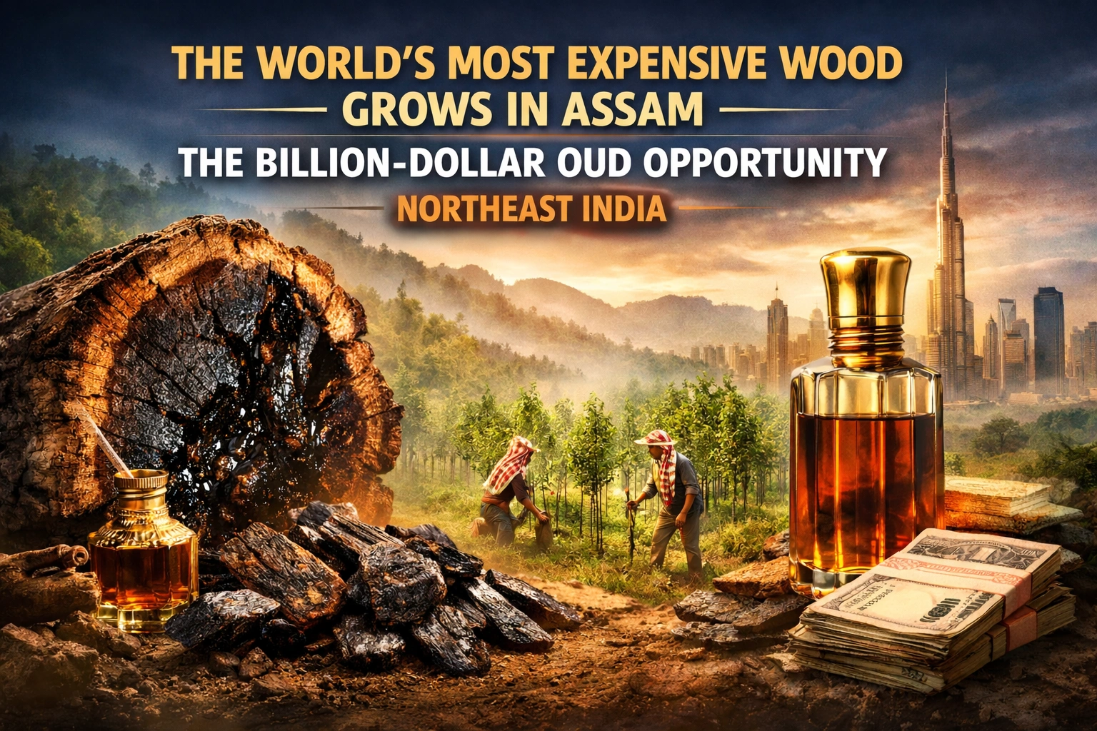 Agarwood resin, oud oil and Assam plantation showing global business opportunity