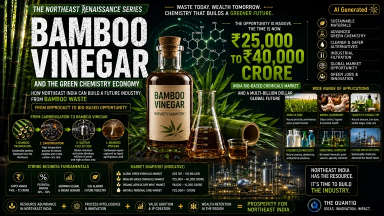 Bamboo vinegar industry creating green chemistry opportunities for Northeast India through bamboo waste utilization and sustainable manufacturing