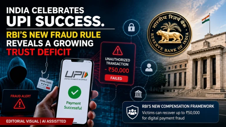RBI introduces digital fraud compensation framework as India faces rising UPI and digital payment fraud risks