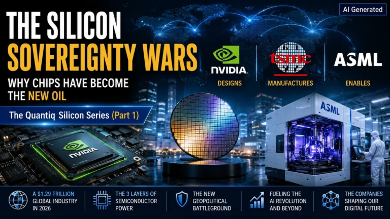 The Silicon Sovereignty Wars showing NVIDIA, TSMC and ASML at the center of the global AI chip ecosystem