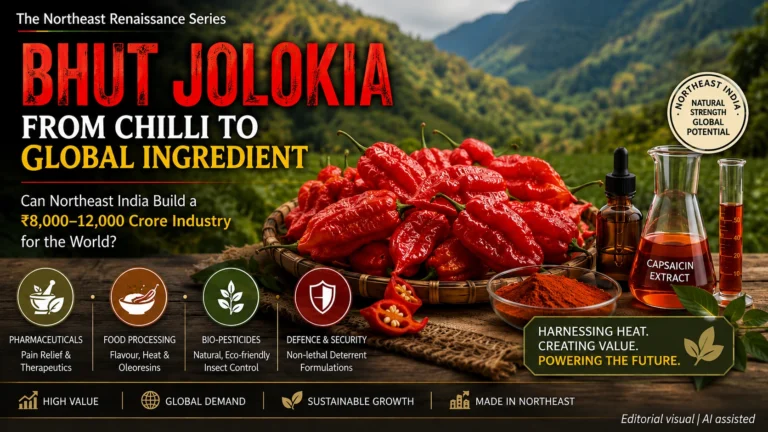 Bhut Jolokia chilli industrial applications for capsaicin extraction and bioeconomy opportunities in Northeast India