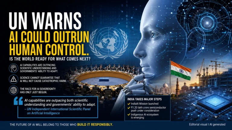 United Nations warning on artificial intelligence risks as India accelerates semiconductor and AI infrastructure development