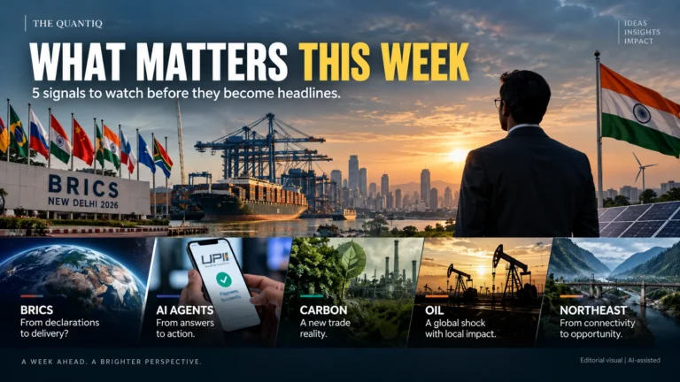 What Matters This Week: five signals shaping India and the global economy, including BRICS, AI agents, carbon, oil and Northeast India